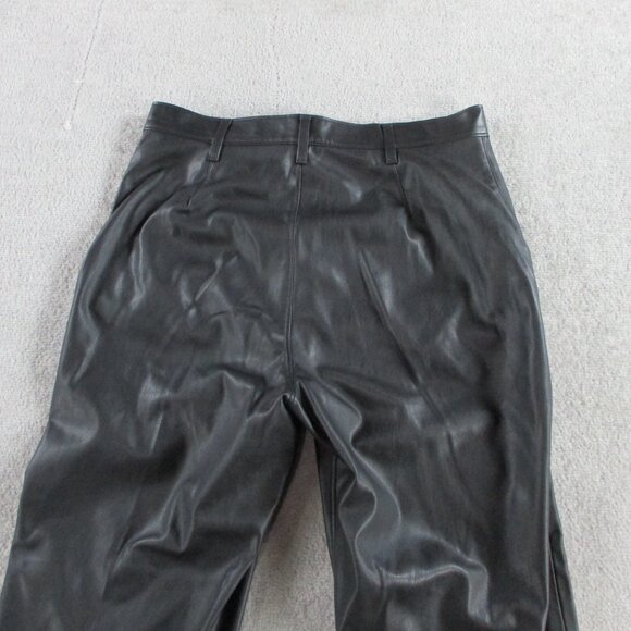 EUC Levis Math Club Slacks Pants Womens 30 Black Faux Leather Premium Academic - Picture 5 of 15